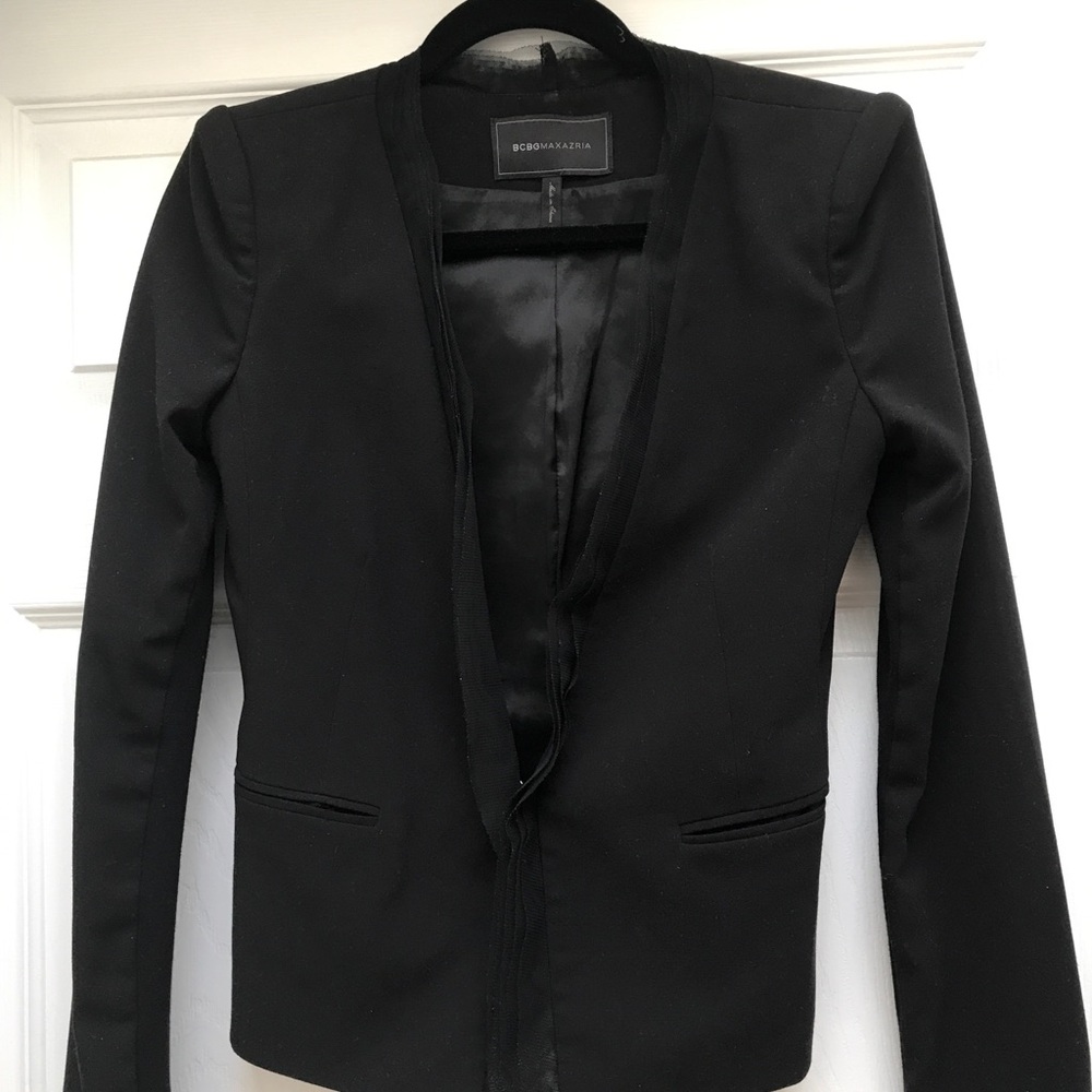 BCBG Tulle-Trim Blazer